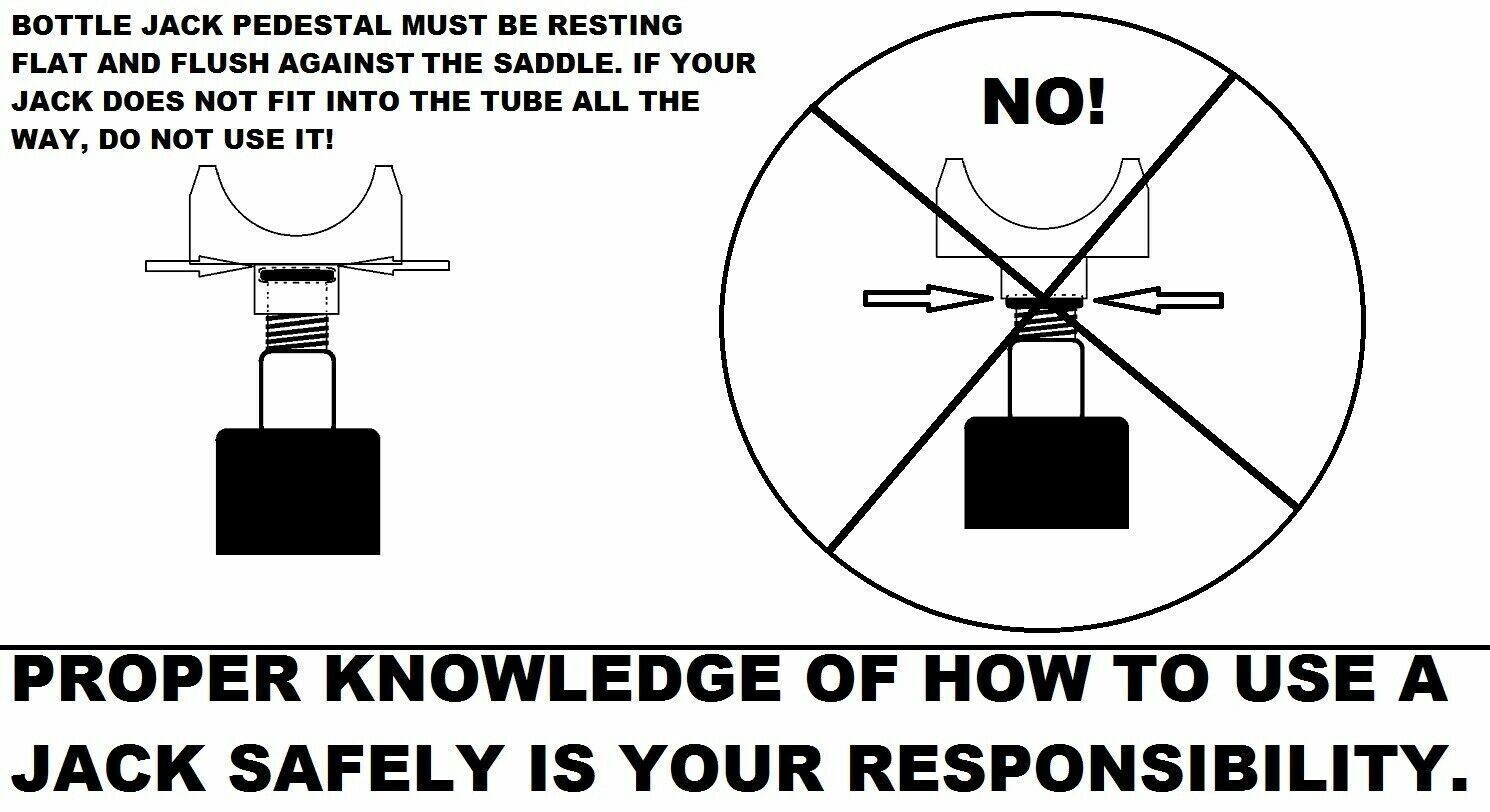 USA Made Bottle Jack Axle Adapter Lifting Saddle-COSMETIC BLEMISHES