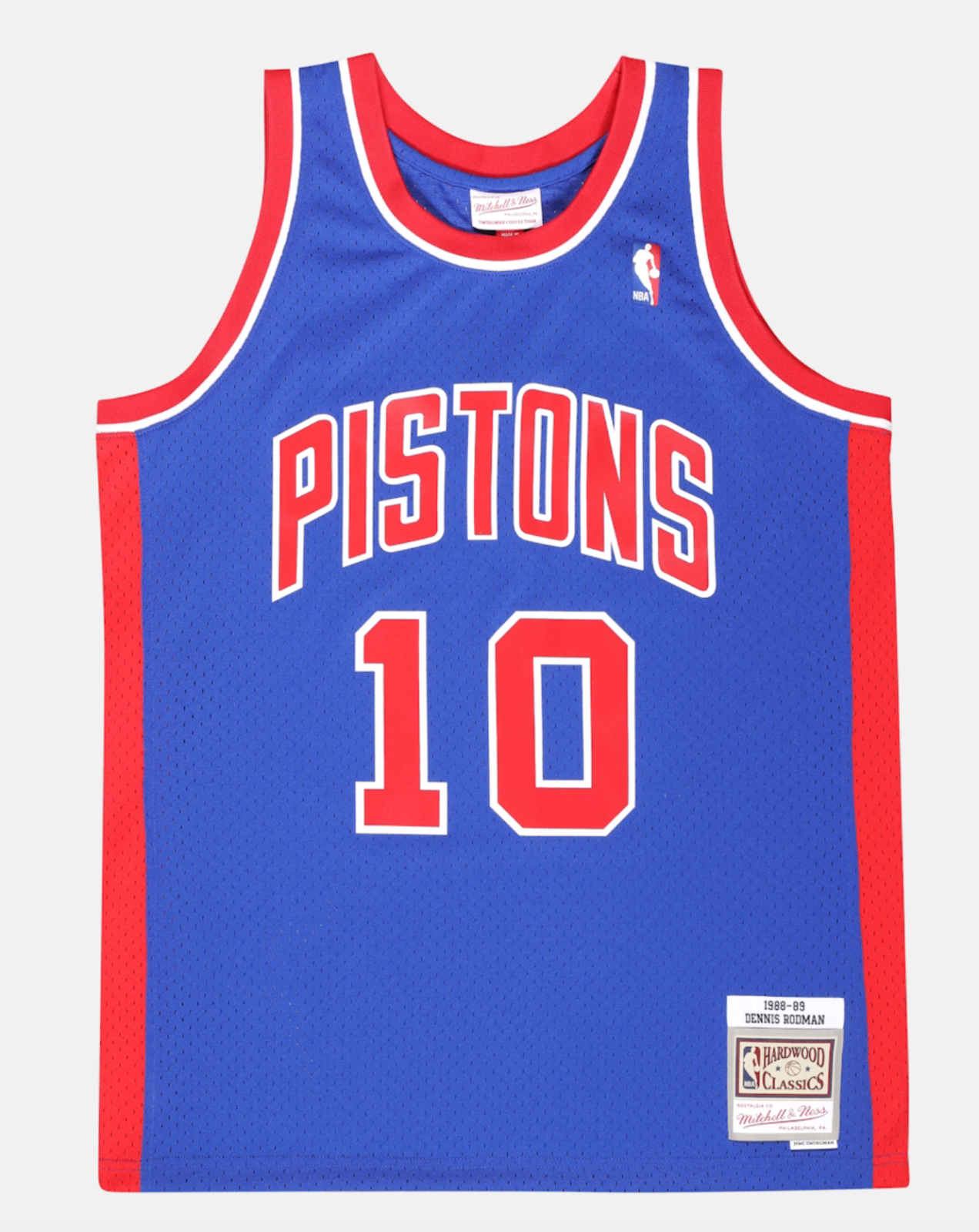 100% Authentic Dennis Rodman Detroit Pistons Road Swingman Jersey Throwback