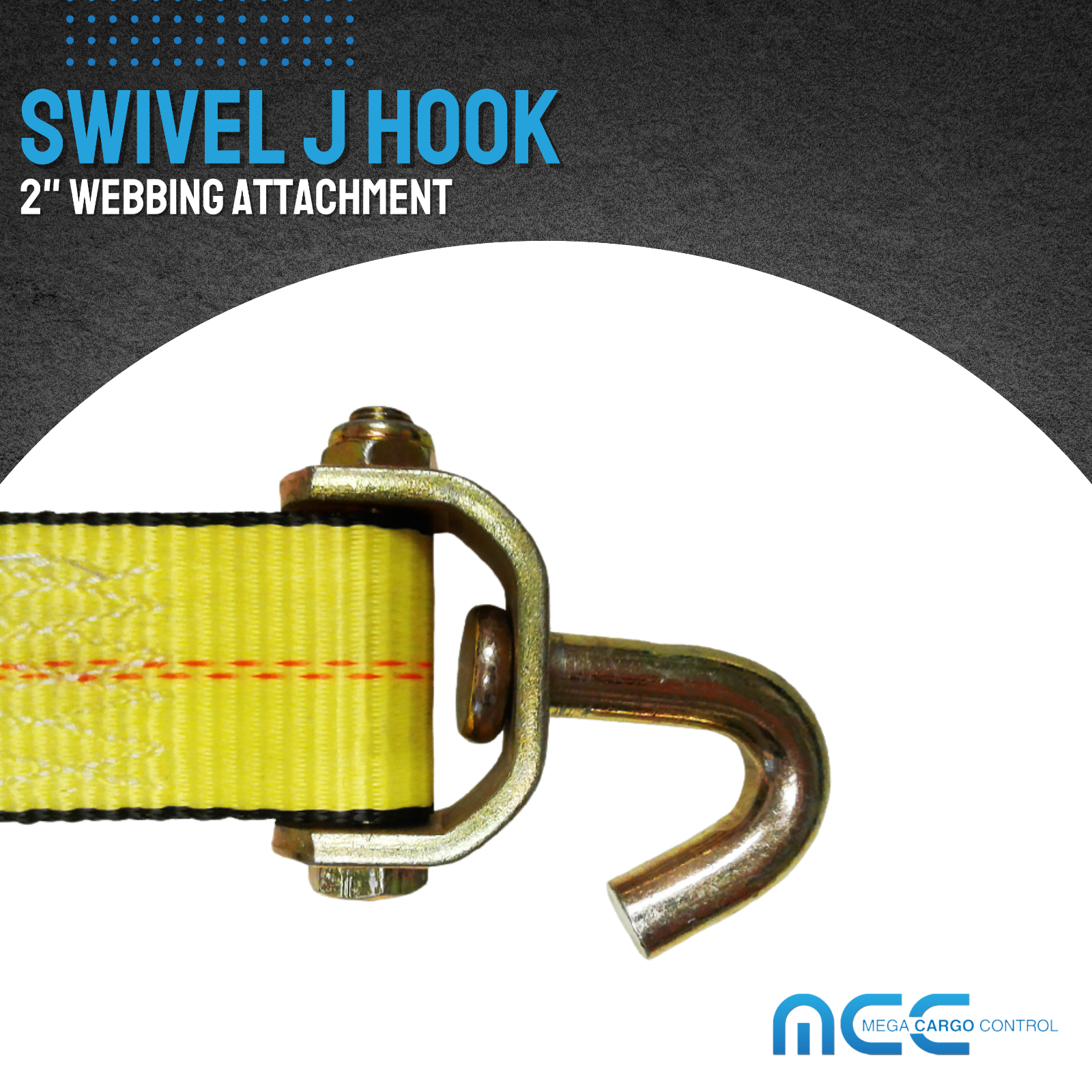 10 Pack Swivel J Hook for 2" Ratchet Tie Down Strap Car Hauler Trailer Truck