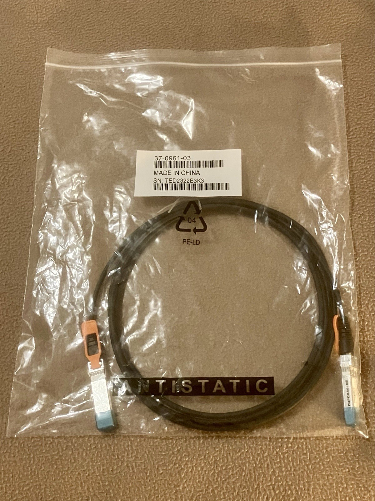 Cisco SFP-H10GB-CU3M 10GBASE-CU SFP+ DAC Passive Twinax Cable 37-0961-03 GEN New