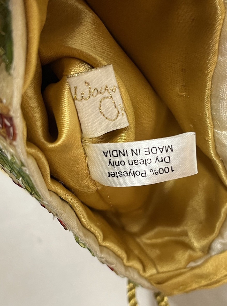 Katherine's Collection Fancy 28”Christmas Stocking Sequins,Beaded, Fringe, Bells