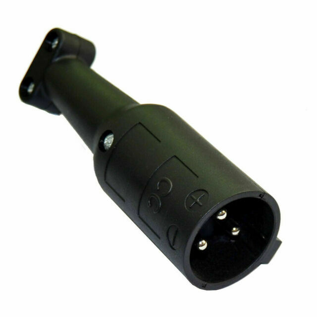Club Car Round Golf Cart Charger Plug 48V Powerdrive 3 pin Connector NEW