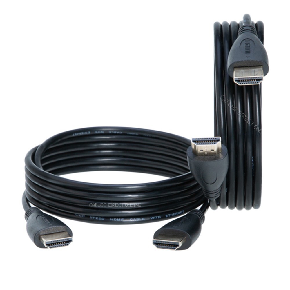 HDMI Cable Black 4K 60Hz Gold Plated 1.5-50FT Multipack LOT