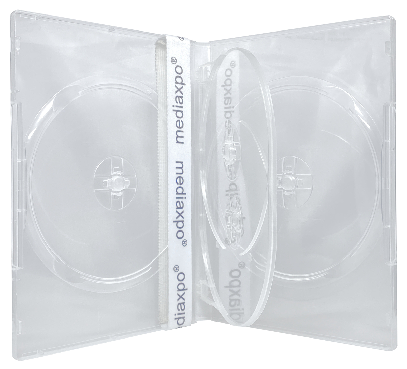 STANDARD Clear Quad 4 Disc DVD Cases Lot