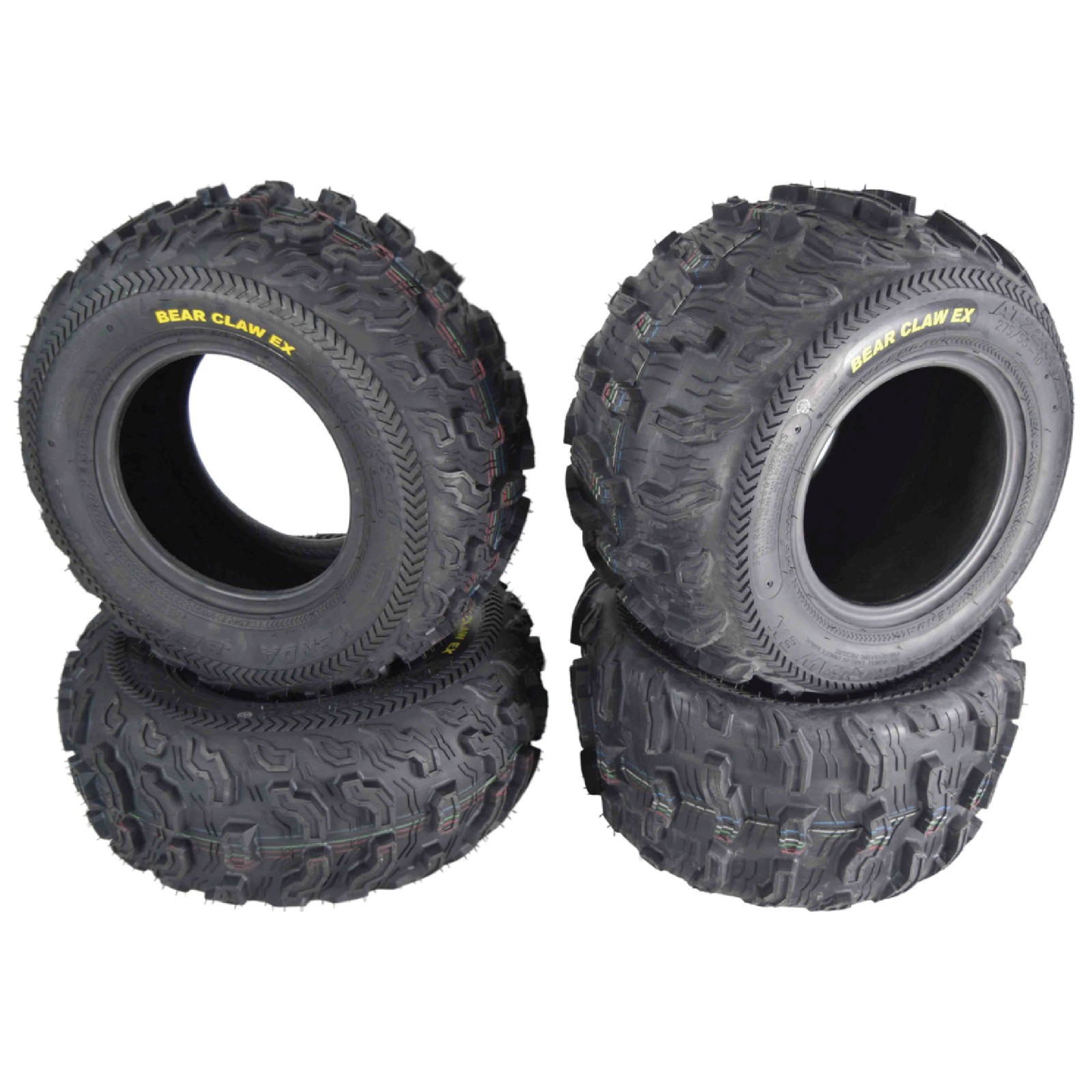 Kenda Bear Claw EX 22x8-10 F 22x11-10 R ATV 6 PLY Tires Bearclaw - 4 Pack Set