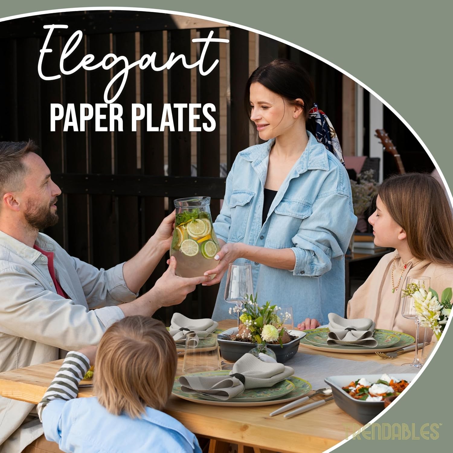 Fancy 8" & 10" Paper Plates for All Occasions - 32pc Floral