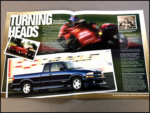2001 Chevrolet S-10 Pickup Truck Xtreme ZR2 Car Sales Brochure Catalog
