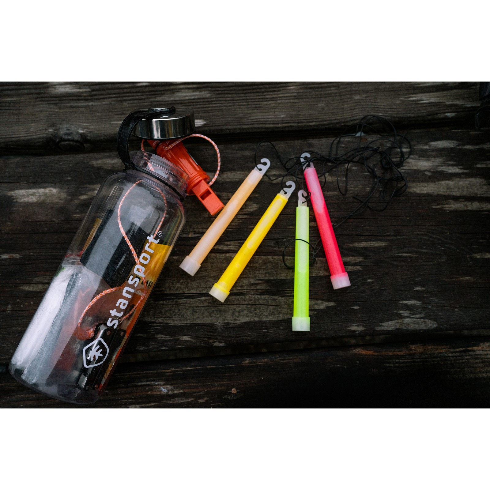 Stansport Safety Light Sticks - Assorted - 12 Pack