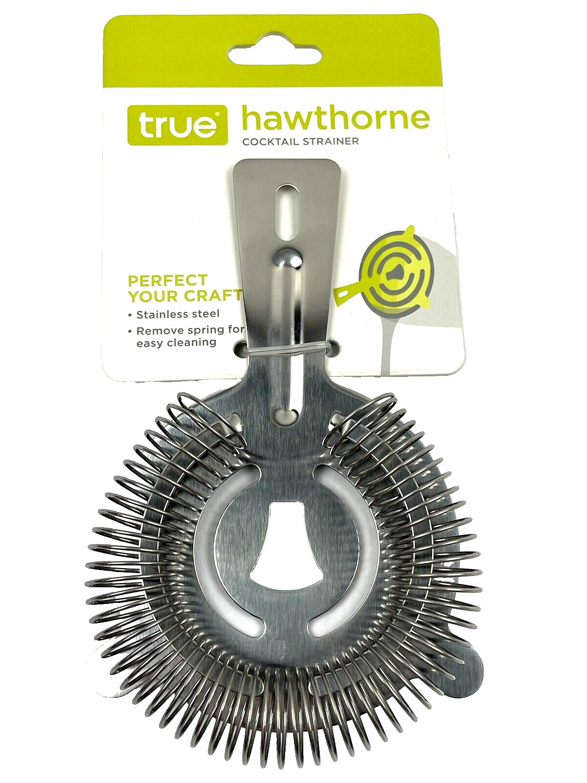 Hawthorne Cocktail Strainer True Stainless Steel