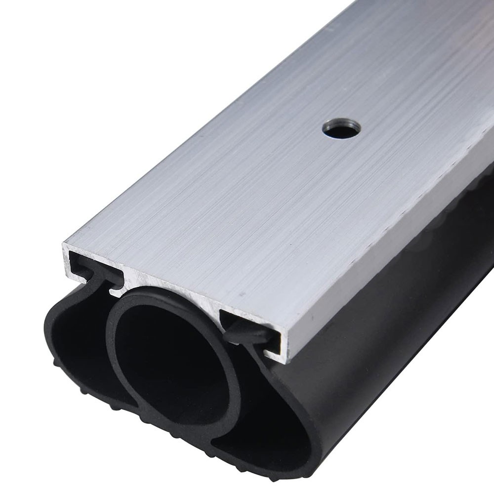 10Ft 1-5/8'' Universal U+O Ring Garage Door Bottom Seal kit with Track Retainer