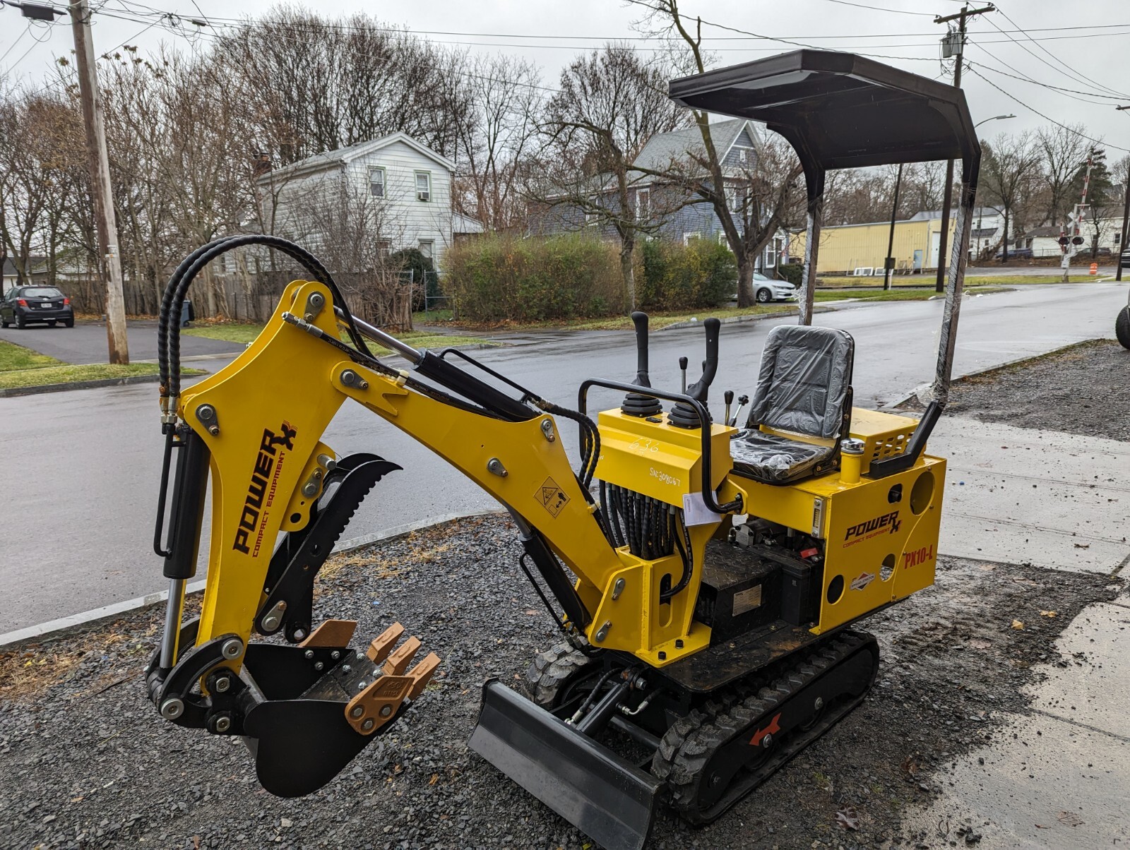 New Power X 13.5HP Mini Excavator Backhoe Digger Tractor