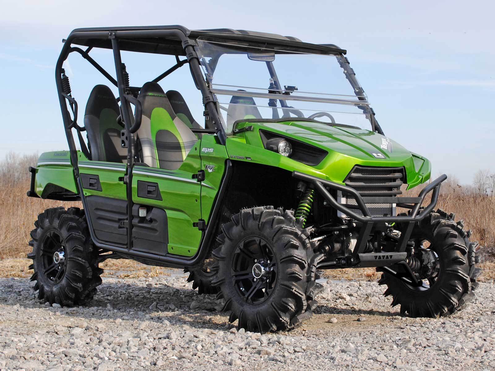 SuperATV High Clearance 1.5" Forward Offset A Arms for Kawasaki Teryx - Black