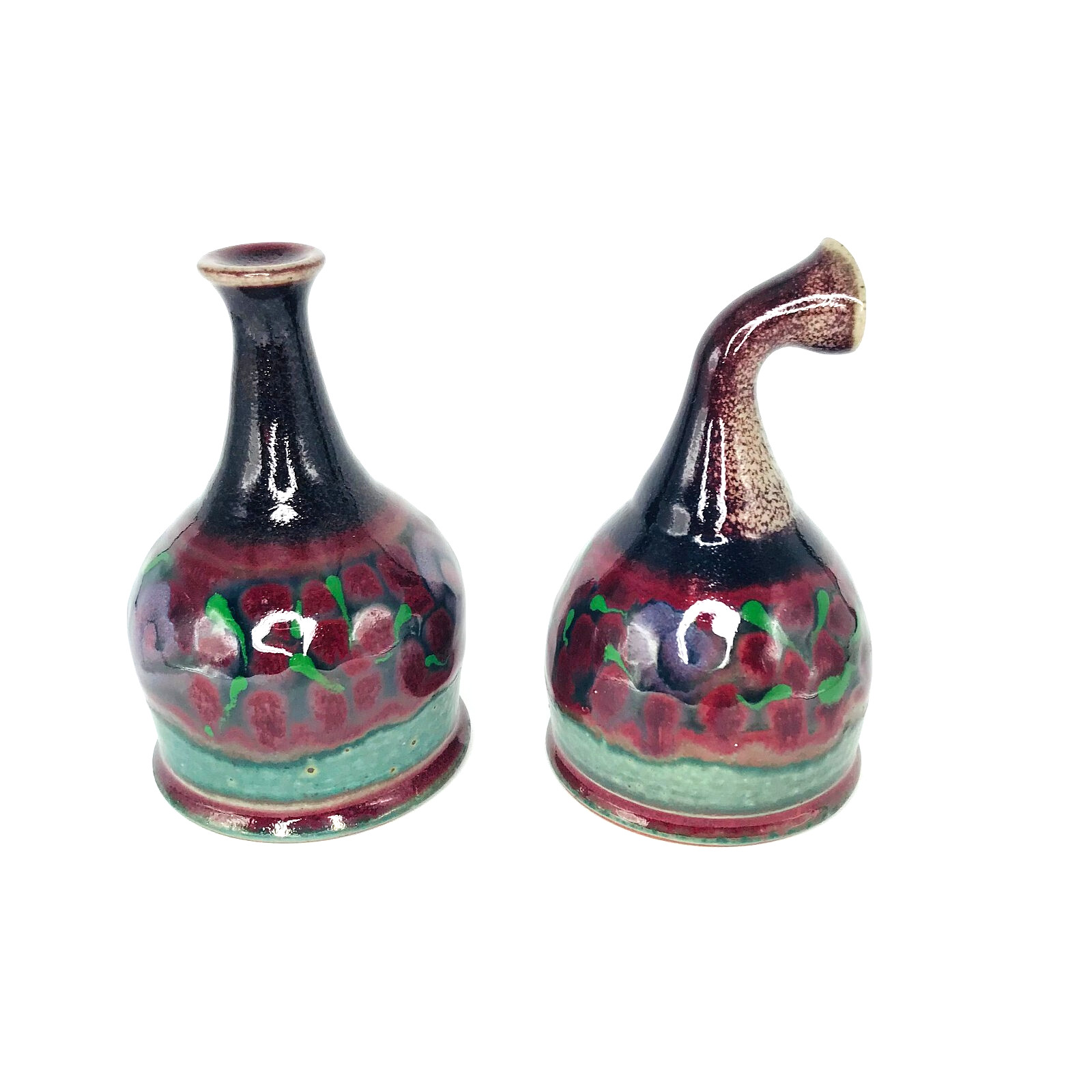 Studio Pottery Magic Secret Spice Salt & Pepper Shaker Set - Great Condition