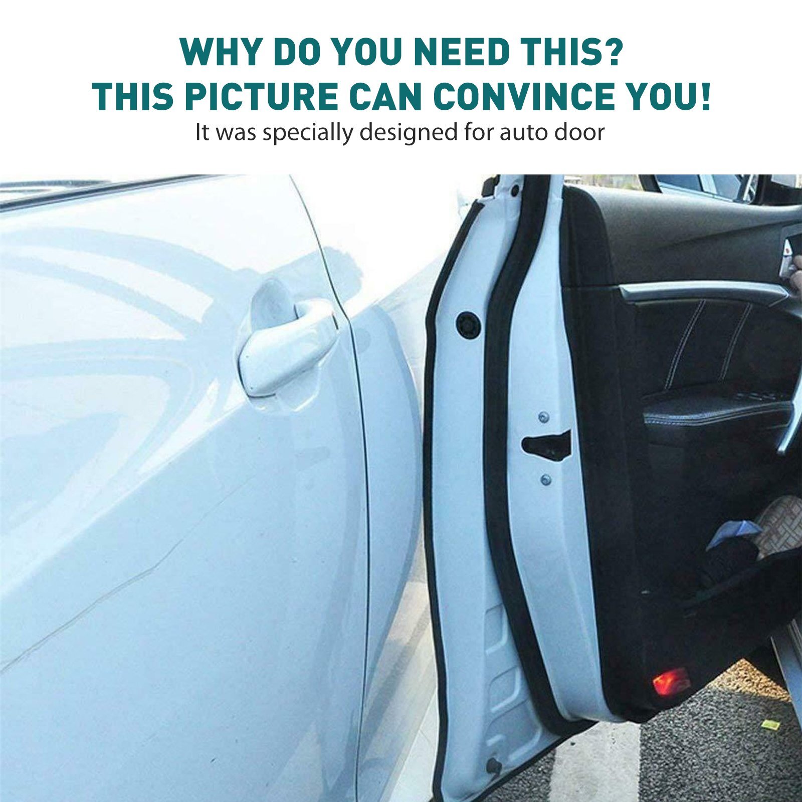 20ft U Shape Car Door Edge Guard Molding Trim Rubber Edge Strip Seal Protector