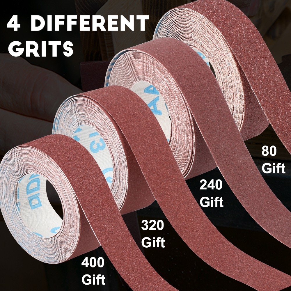 Emery Cloth Roll 80 240 320 400 Grit Sandpaper Roll Assortment for Metal Wood