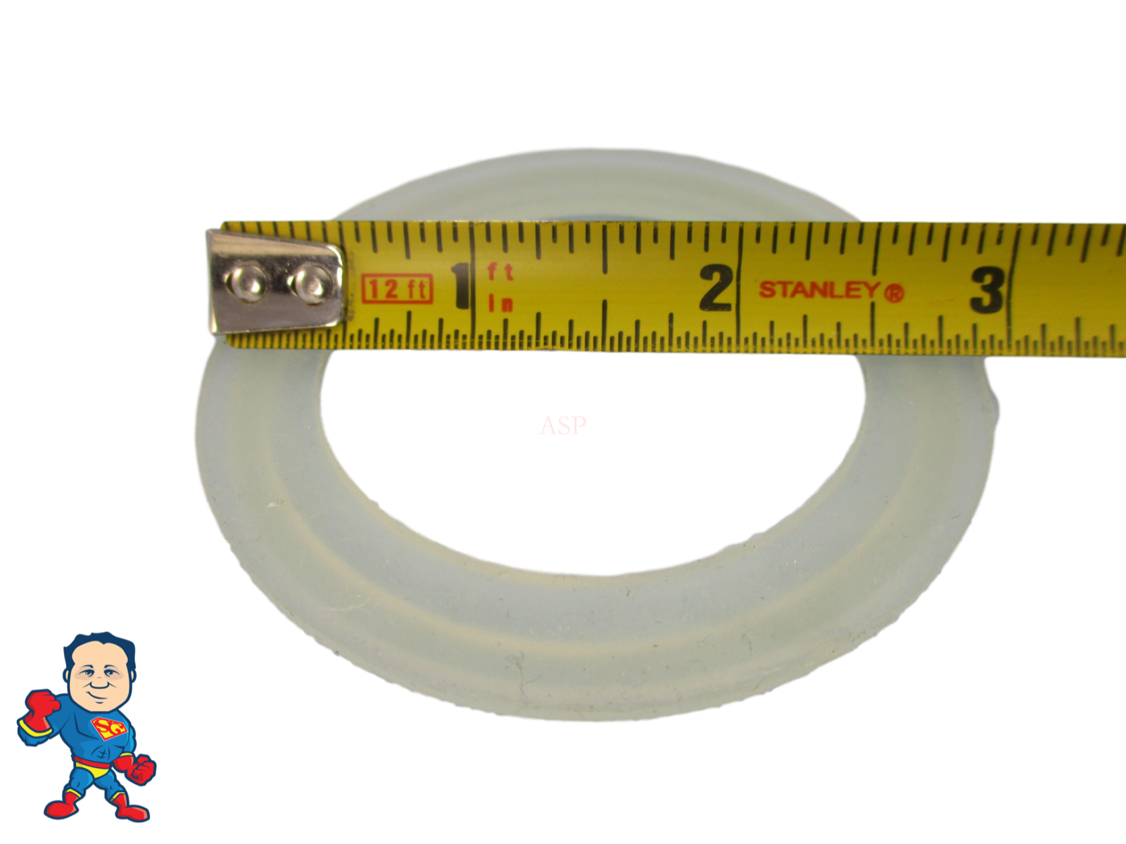 Hot Tub Spa 2" Heater or Pump Union Gasket Combo (1) 2 1/2" Lip & (1) 2 5/8" Lip