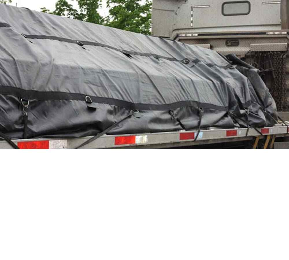 Heavy Duty 18oz Lumber Tarp 20x27 (6' Drop) - Stainless Steel D-Rings