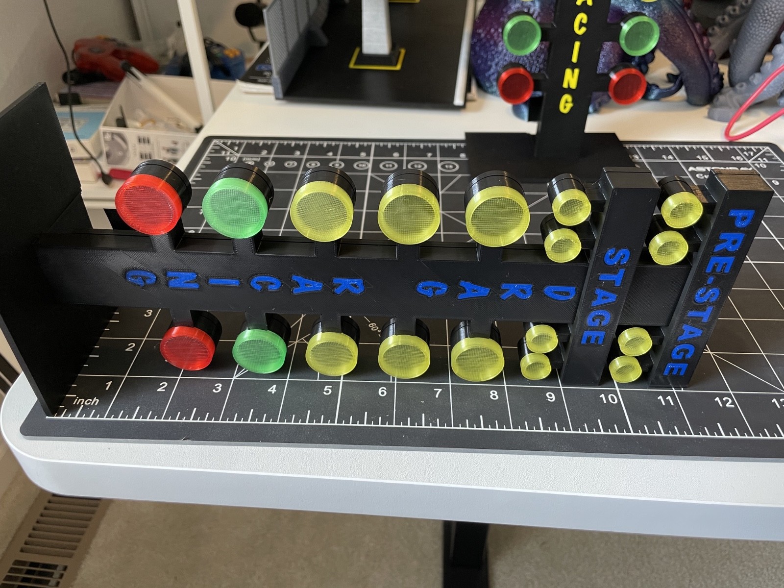 Drag Race Tree Lights - Christmas Tree Desktop Display with LED lights