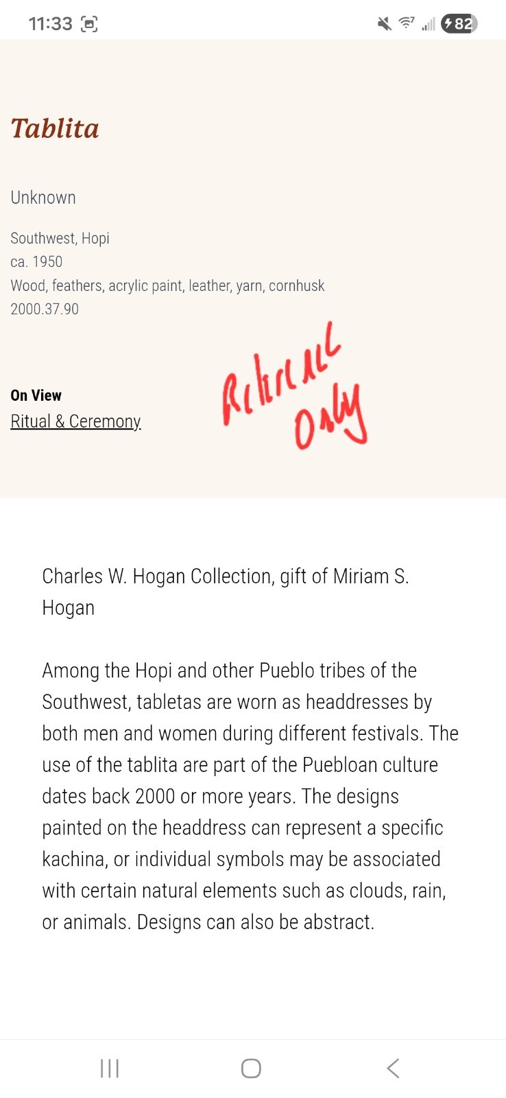 HOPI HEADDRESS TABLITA ORIGINAL PAINT WOOD LEATHER FEATHER SW ART EARLY CARVING