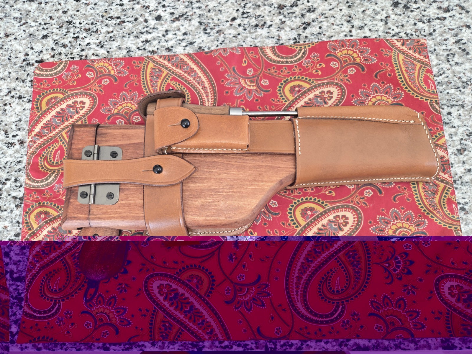 Mauser C96 Broomhandle Rig. Denix Replica Non-Gun.