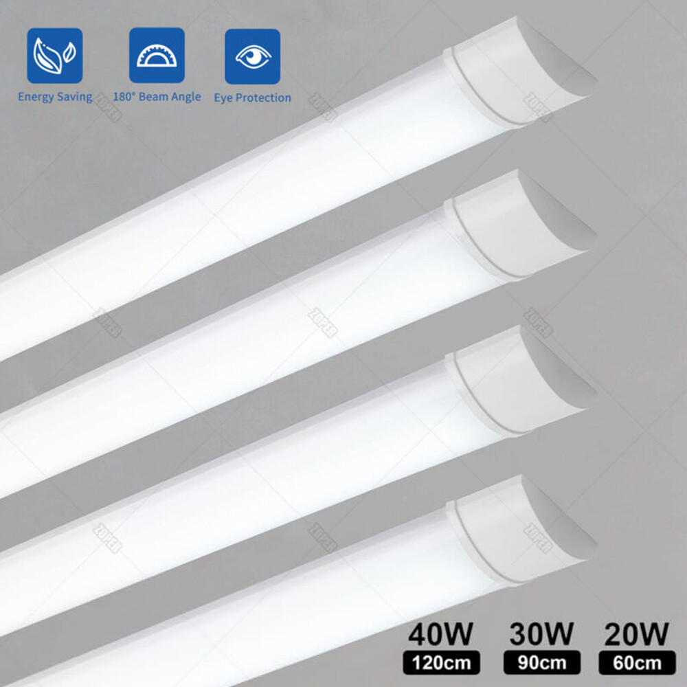 LED Strip Light Batten Tube Office Shop 1FT 2FT 3FT 4FT LED Garage Ceiling light