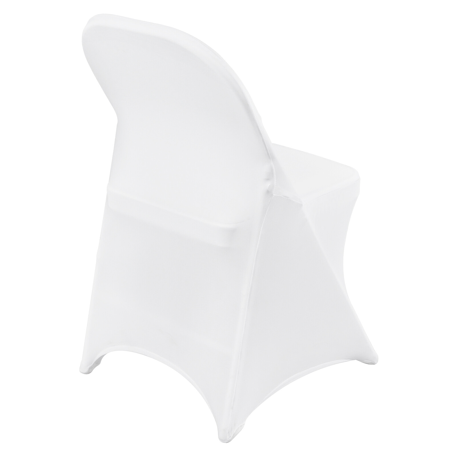 VEVOR 50PCS White Stretch Spandex Folding Chair Covers for Wedding Party Dining