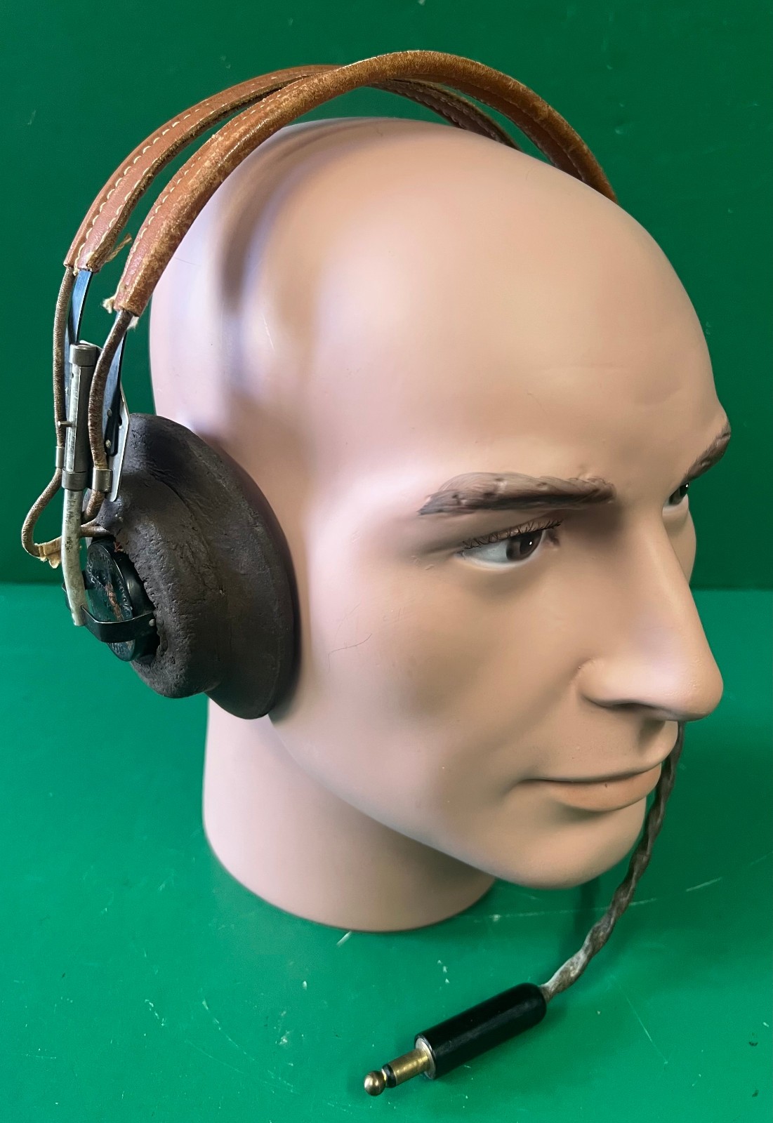 AIR CORPS TYPE HB-7 HEADSET W/R-14 RECEIVERS-
