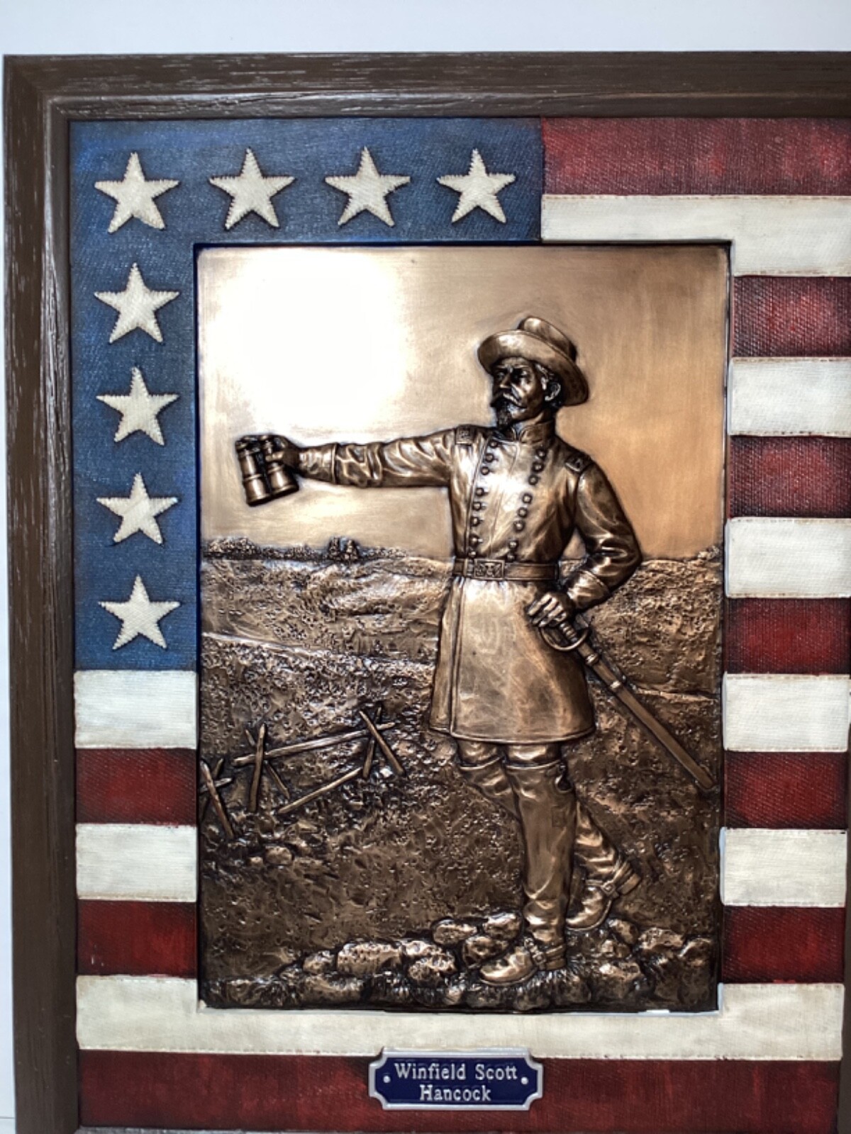 Winfield Scott Hancock Vanmark Commanding Images of the Civil War Wall Plaque