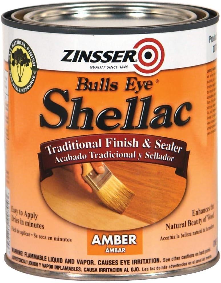 Zinsser, Bulls Eye Shellac, 1 Quart Amber- 704H