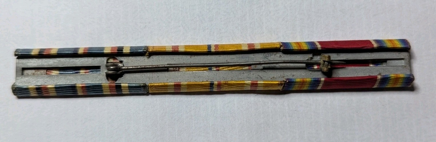 WW2 US Navy / USMC Ribbons - Am Campaign - Pacific Campaign - WW2 Victory - PB X