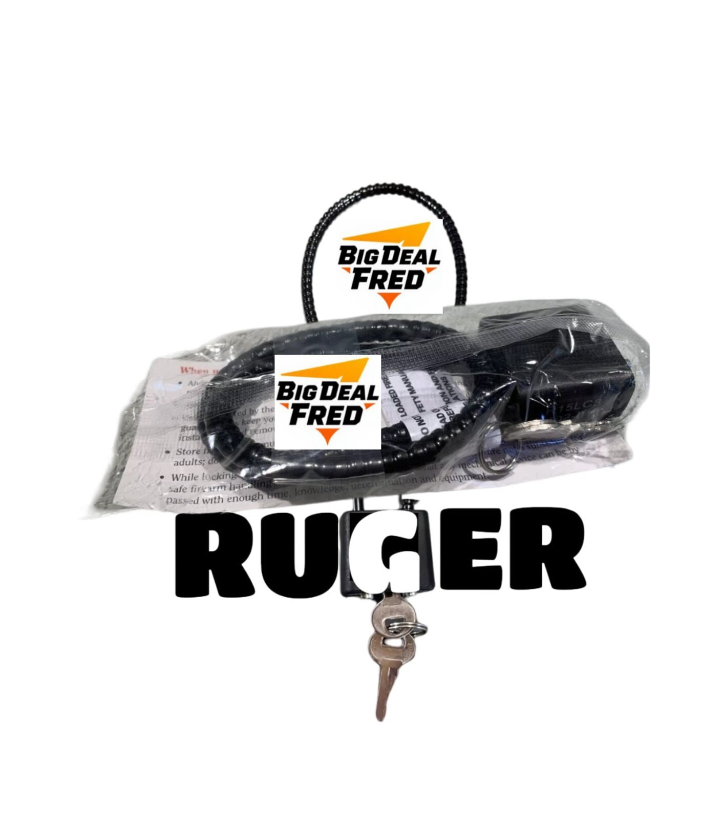 GUN LOCK Regal Firearm Cable Lock 2 Pack R11SC3 Rifle Shotgun Revolver New