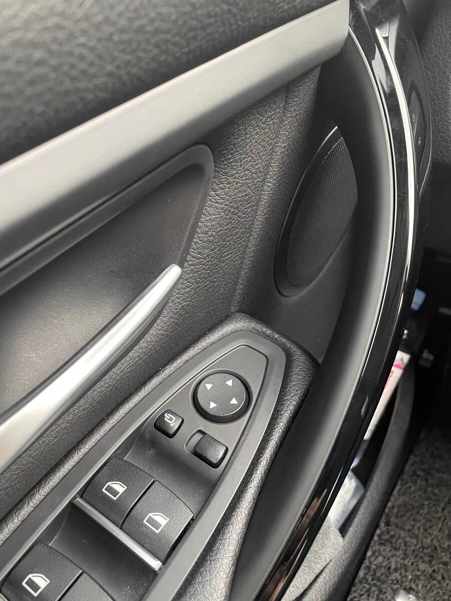 2PCS Black Interior Door Pull Handle Cover For BMW 3 4 series F30 F31 F32 F35 M3