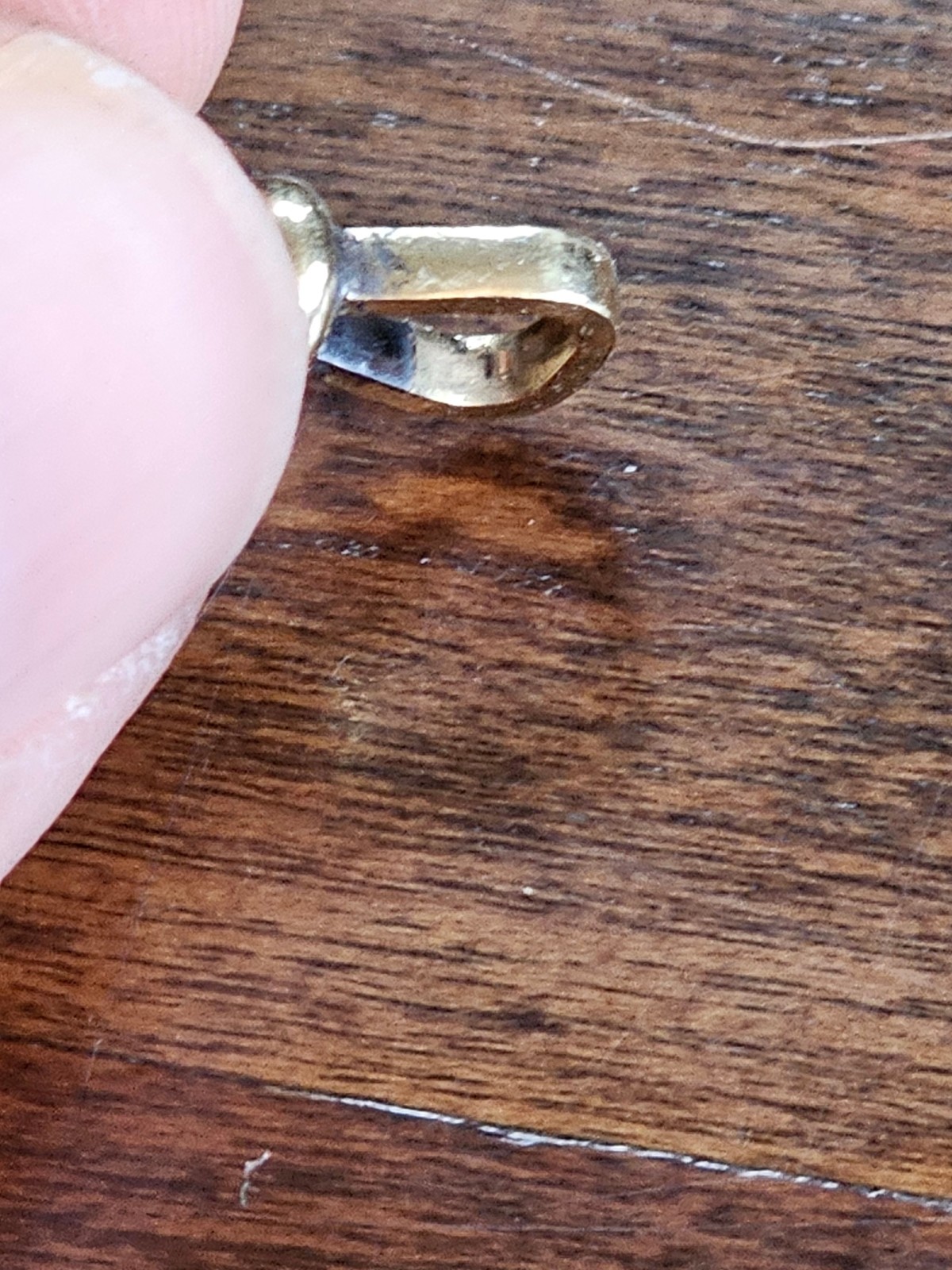 antique pocket watch belt clip- clasp marked 14k