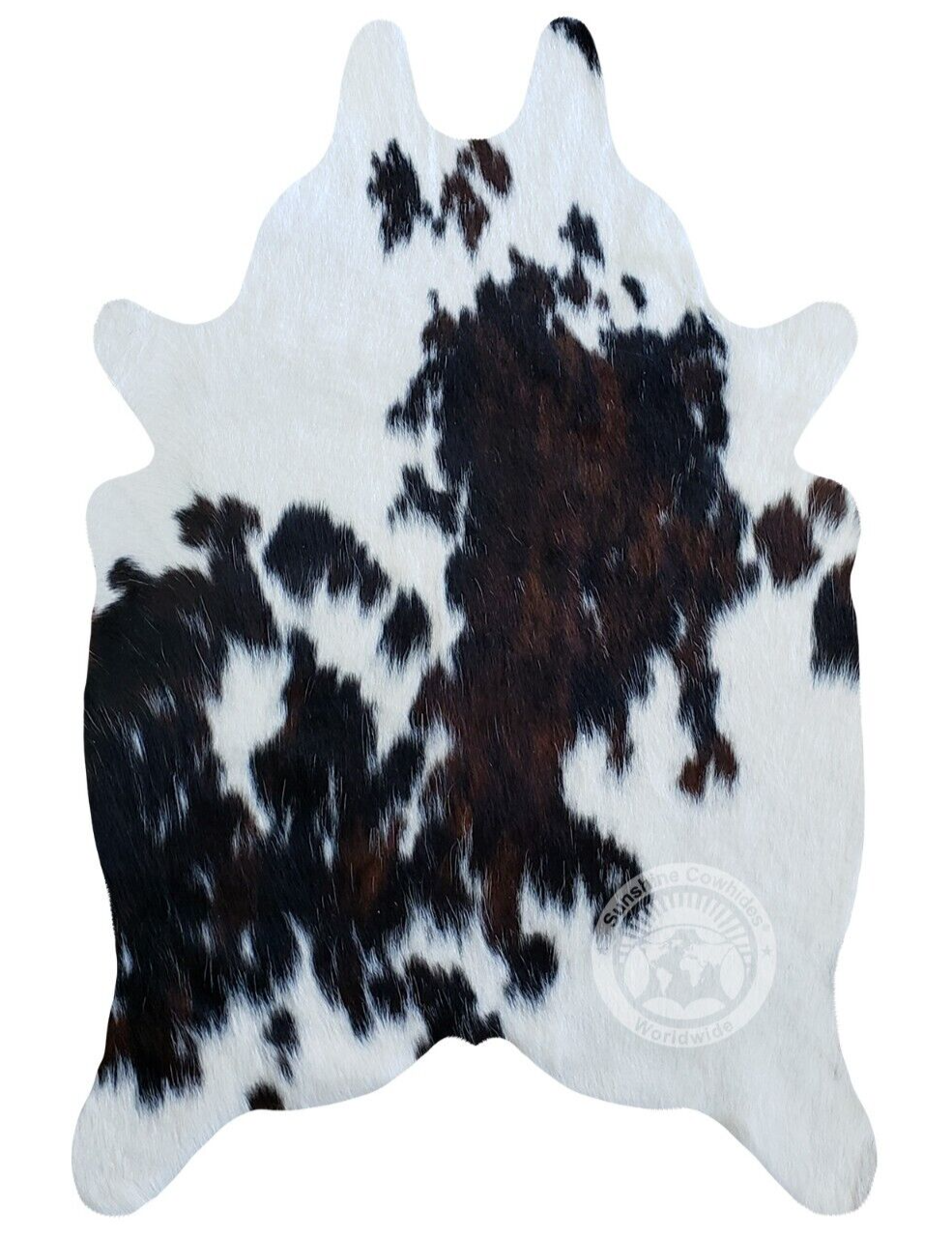 Real Small Cowhide Rug Tricolor - Size 24"x35"
