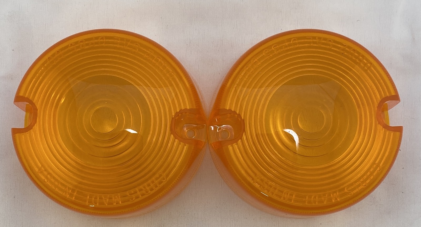 Chris Products Pair Amber OEM Replacement Turn Signal Lens 1986-2001 Harley Dyna