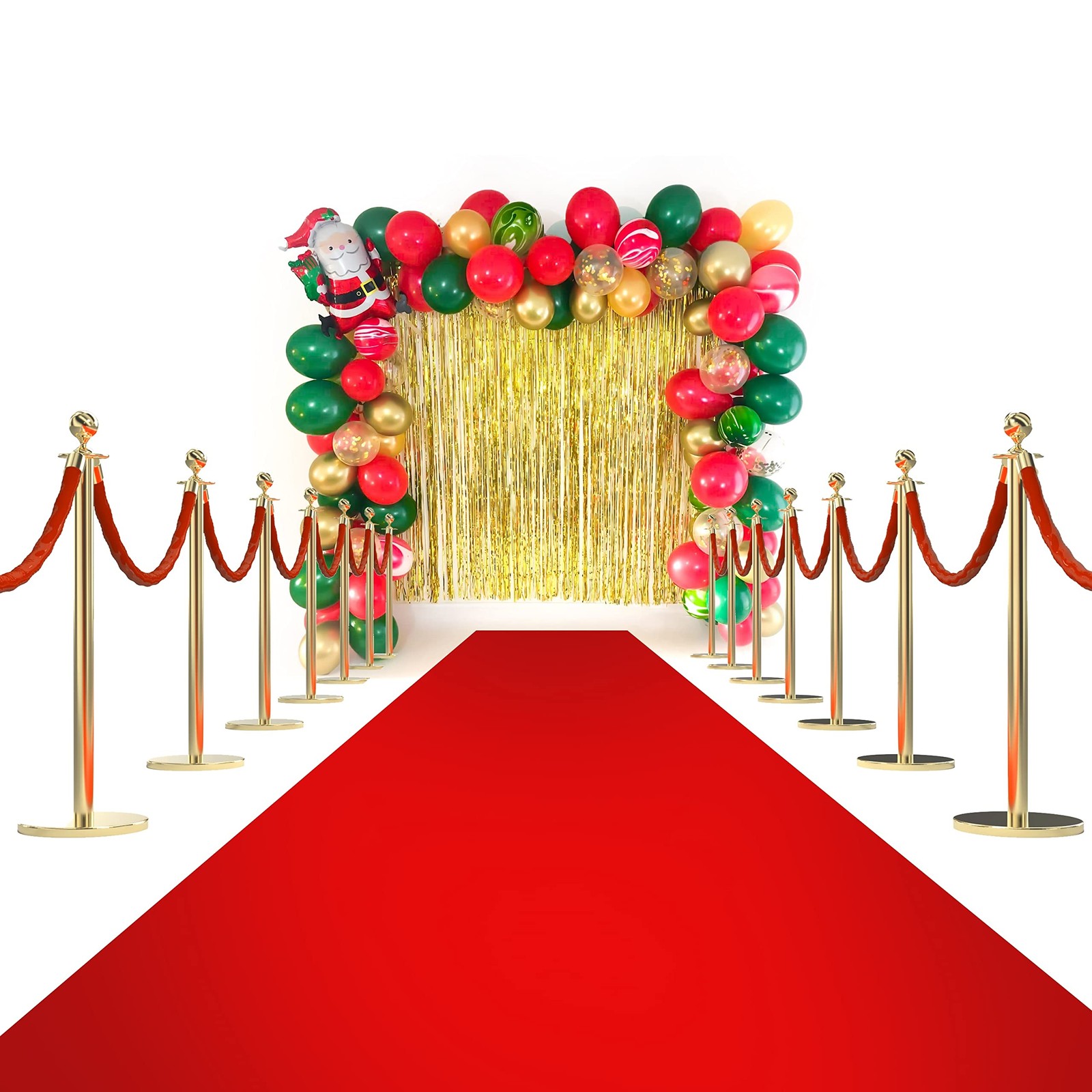 Red Carpet Floor Runner Hollywood Party Decoration Fabric 70 GSM (Red, 3 x 50...