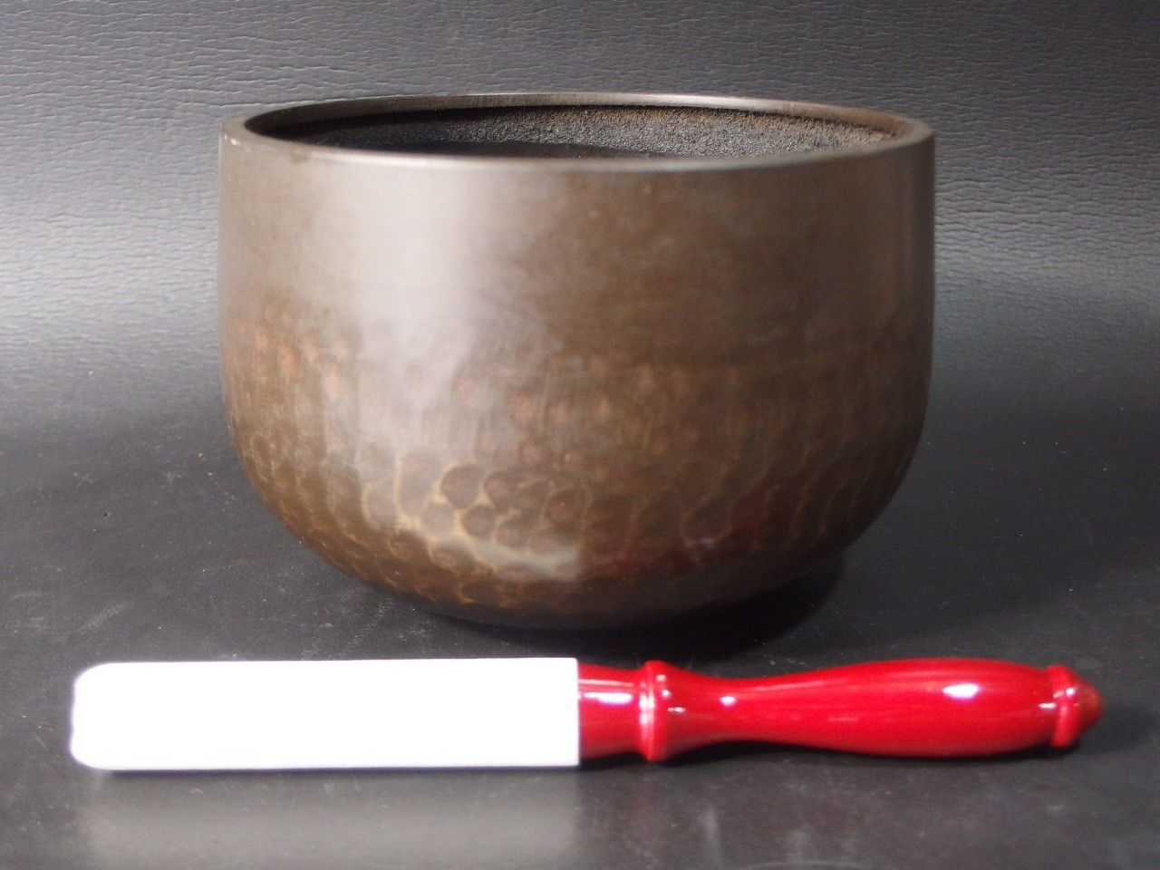 or2631 JAPANESE BUDDHIST SINGING BOWL ORIN GONG 7.1 inch / 18 cm Wide VINTAGE