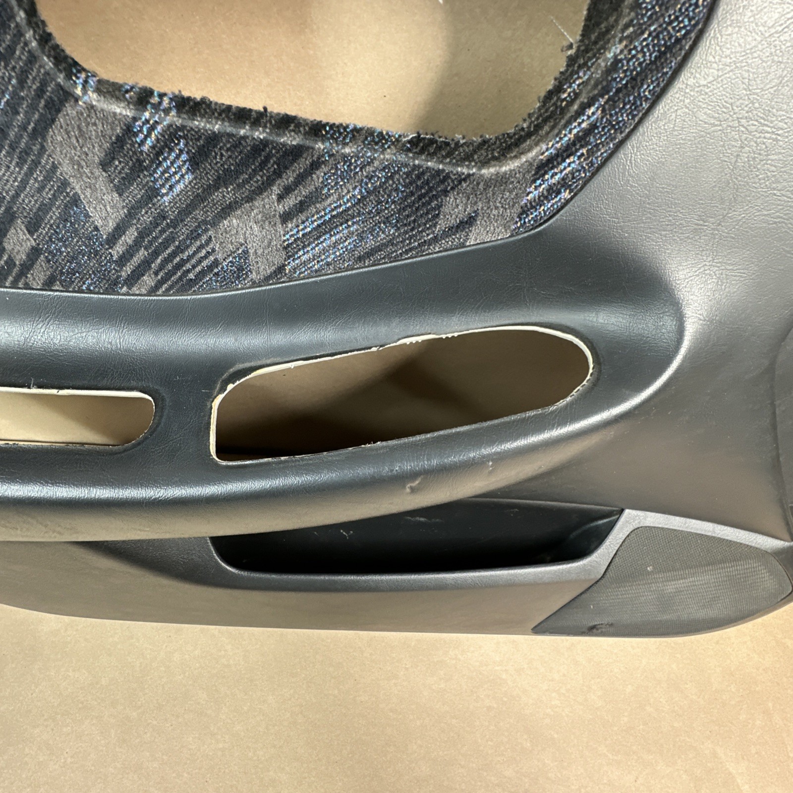 94-01 Acura Integra 4D Driver Left Door Panel Card Black Vinyl Leather OEM