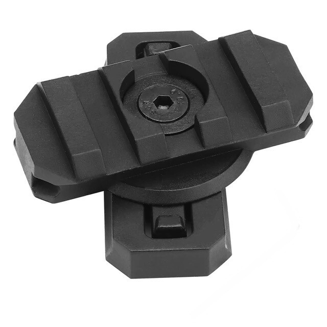 NEW Black ARC Helmet Rail Swivel Rotating 360 Degrees Picatinny Mount FAST Ship