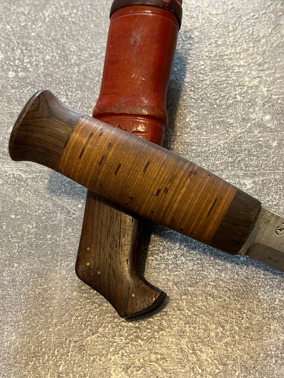 vintage swedish handmade knife puukko by JA hunting fishing camping