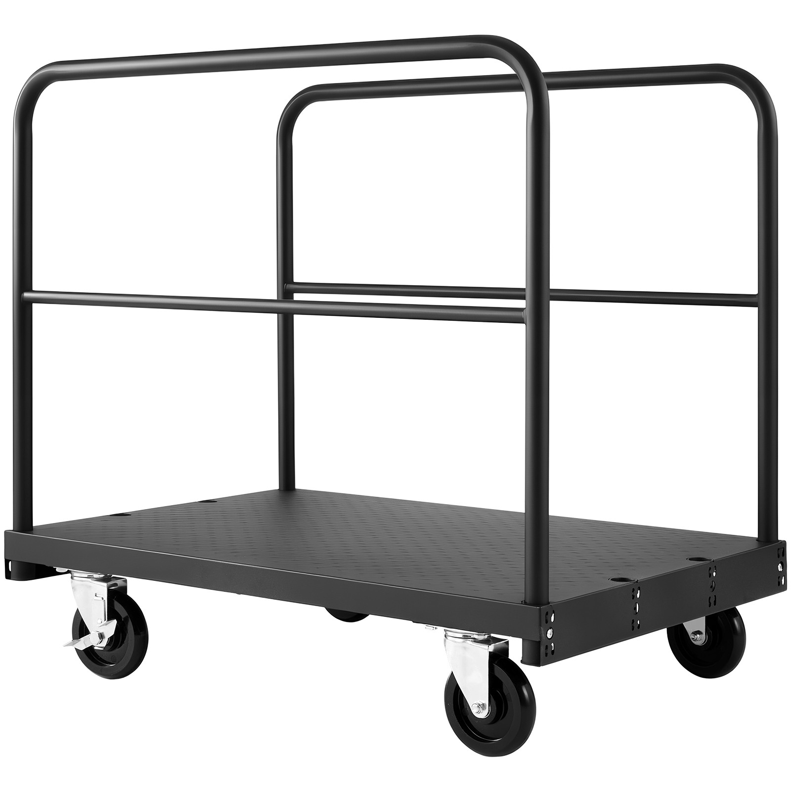 Uimoso Drywall Cart Dolly 1800 lbs Capacity 2-in-1 Steel Panel Truck 3Handrails