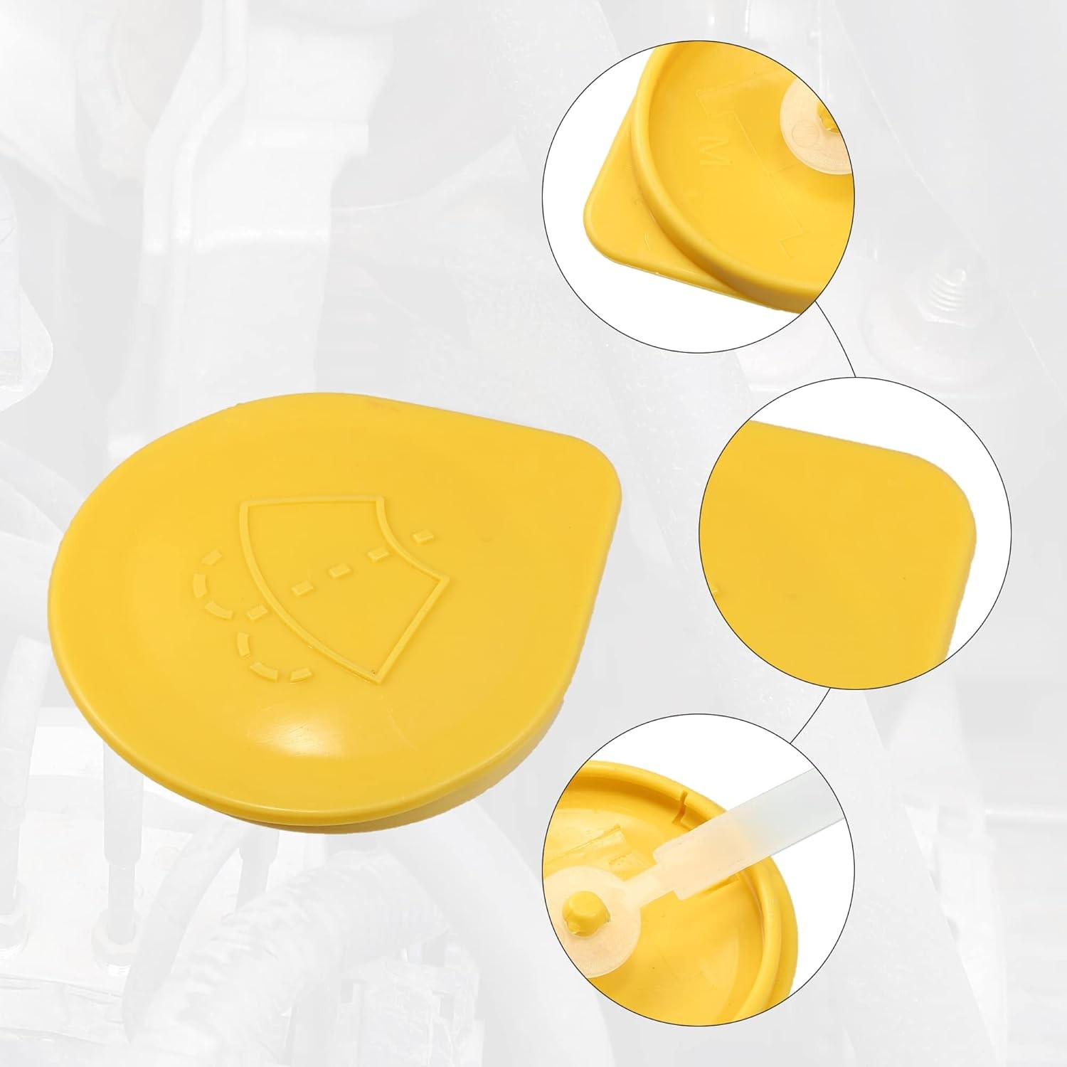 Windshield Washer Fluid Reservoir Bottle Cap Cover Fit for Forester with Ruler -