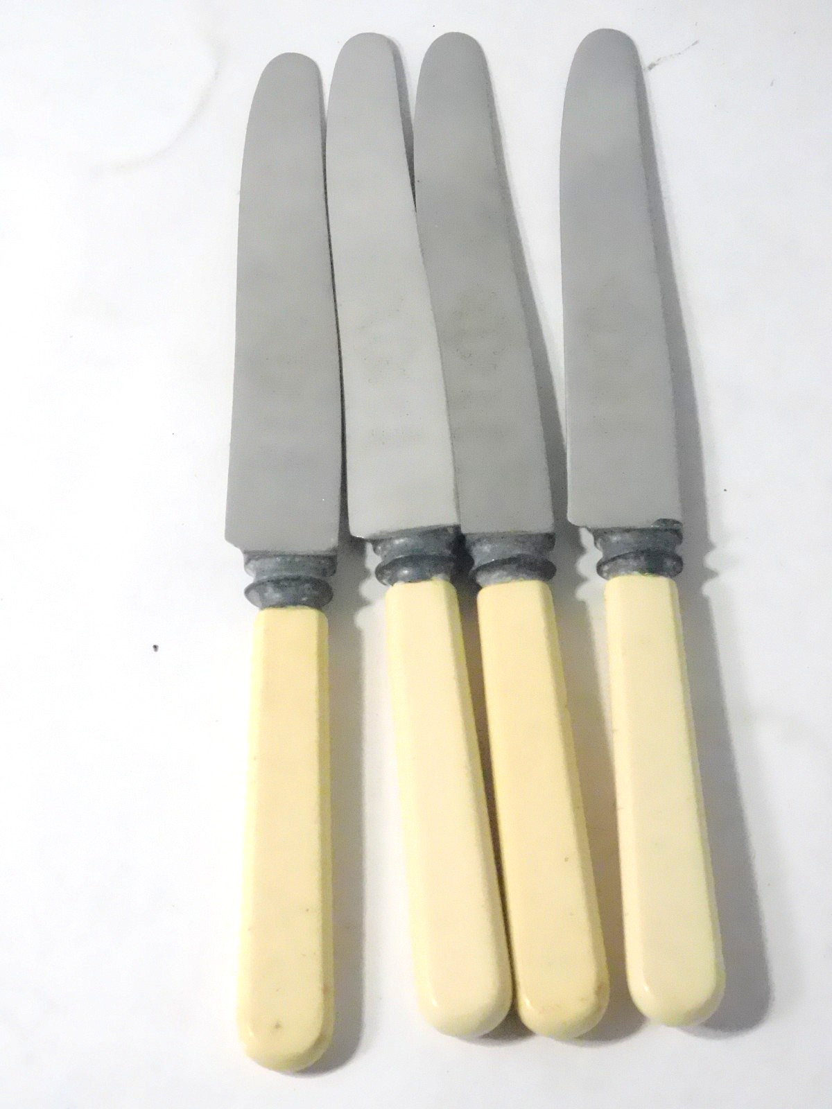 6 Knives Firth Stainless Blades Sheffield England Celluloid/Bakelite Handles