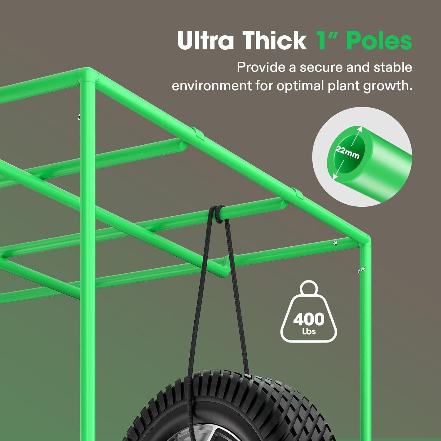 VIVOSUN P848 8x4ft Grow Tent 96"×48"×80",2000D Oxford canvas lined,Non Toxic