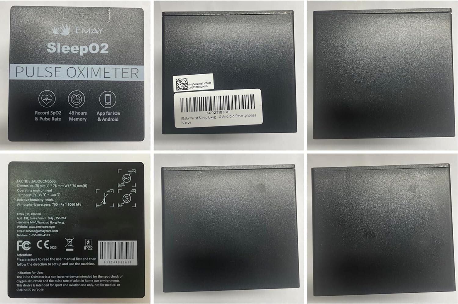 SleepO2 Wrist Recording Pulse Oximeter Continuous Oxygen Monitor Tracking（Used)