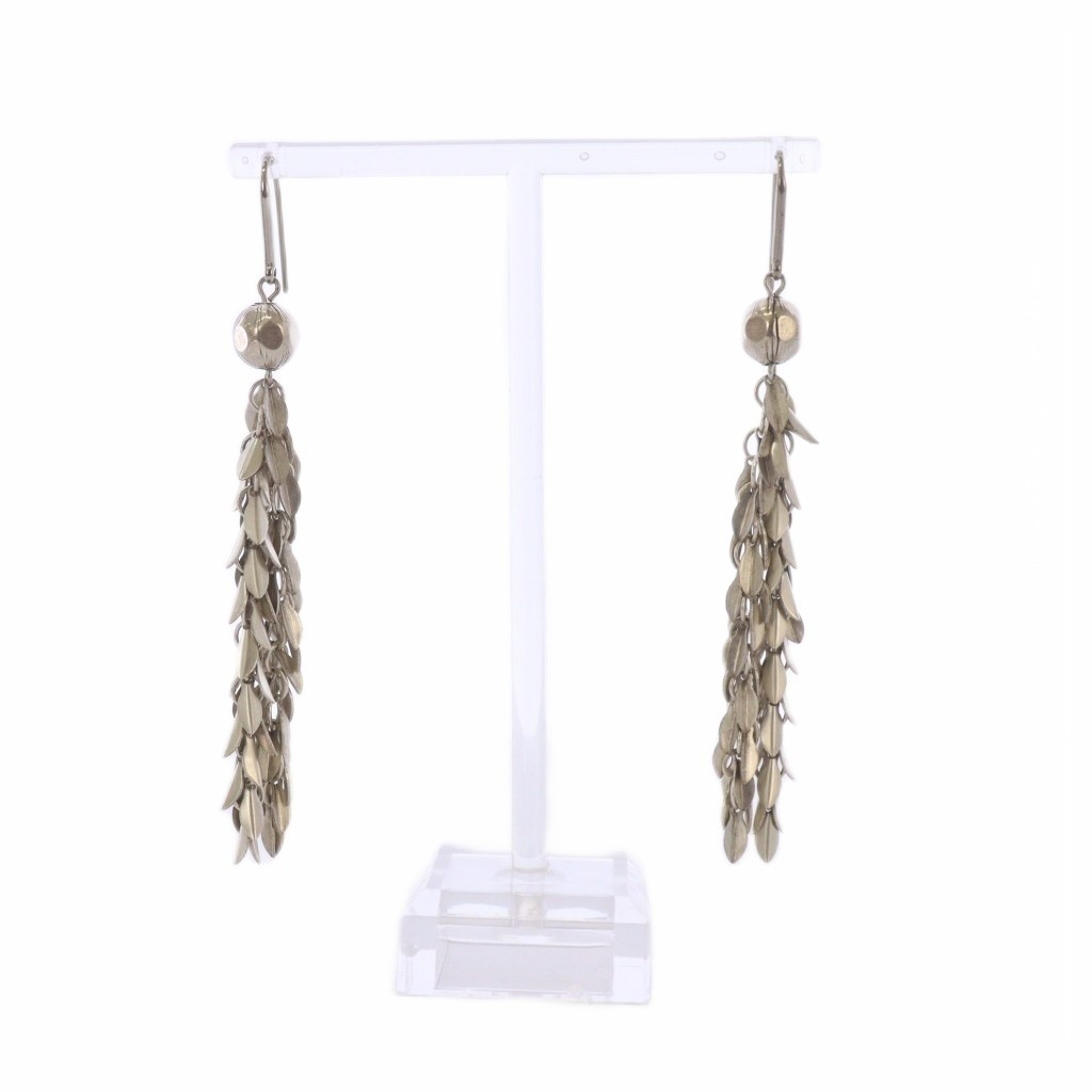 Isabel Marant Leaf Hook Earrings Silver Women Used
