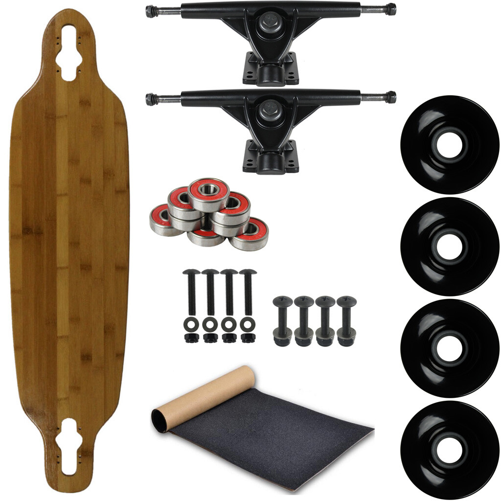 Moose Longboard Complete 9" x 36" Drop Through Bamboo Bottom