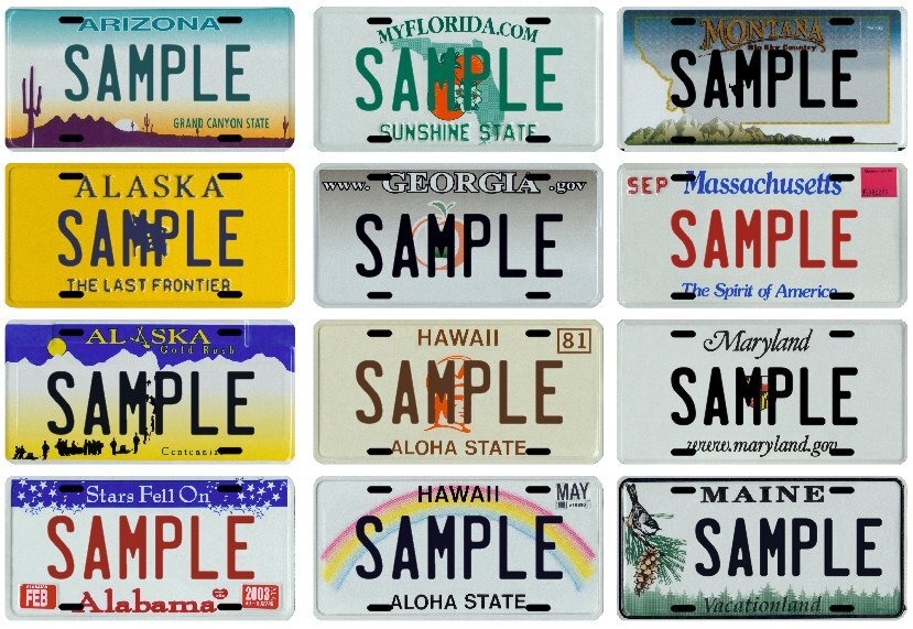 Custom Personalized Vanity Metal License Plate - Your Name Your State
