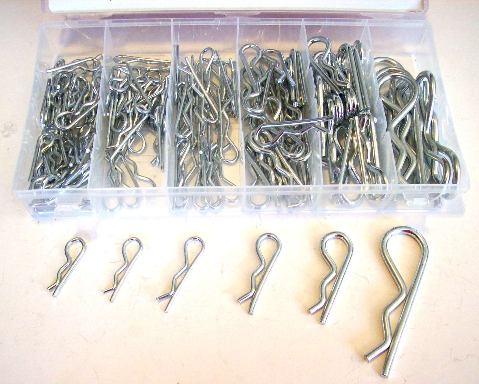 150pc R HITCH PIN TRACTOR CLIP ASSORTMENT