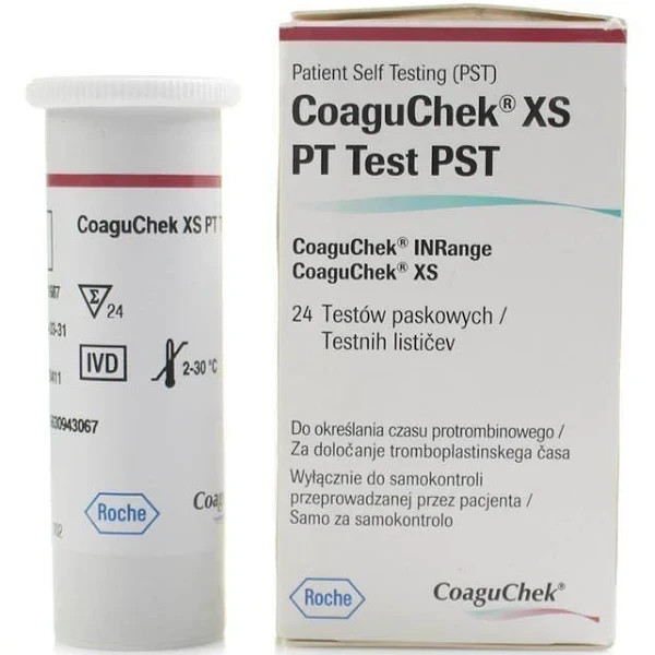 CoaguChek XS PT Test  24ct Strips Expiration 05-31-2027